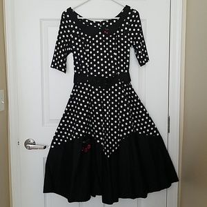 Collectif Midi Polka Dot Dress